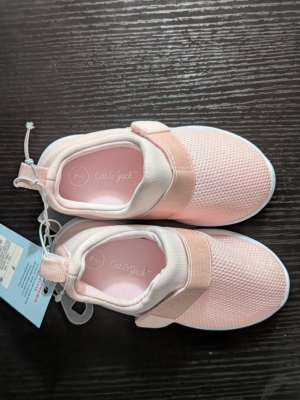 Cat & Jack Blush Pink Slip-On Knit Athletic Shoes